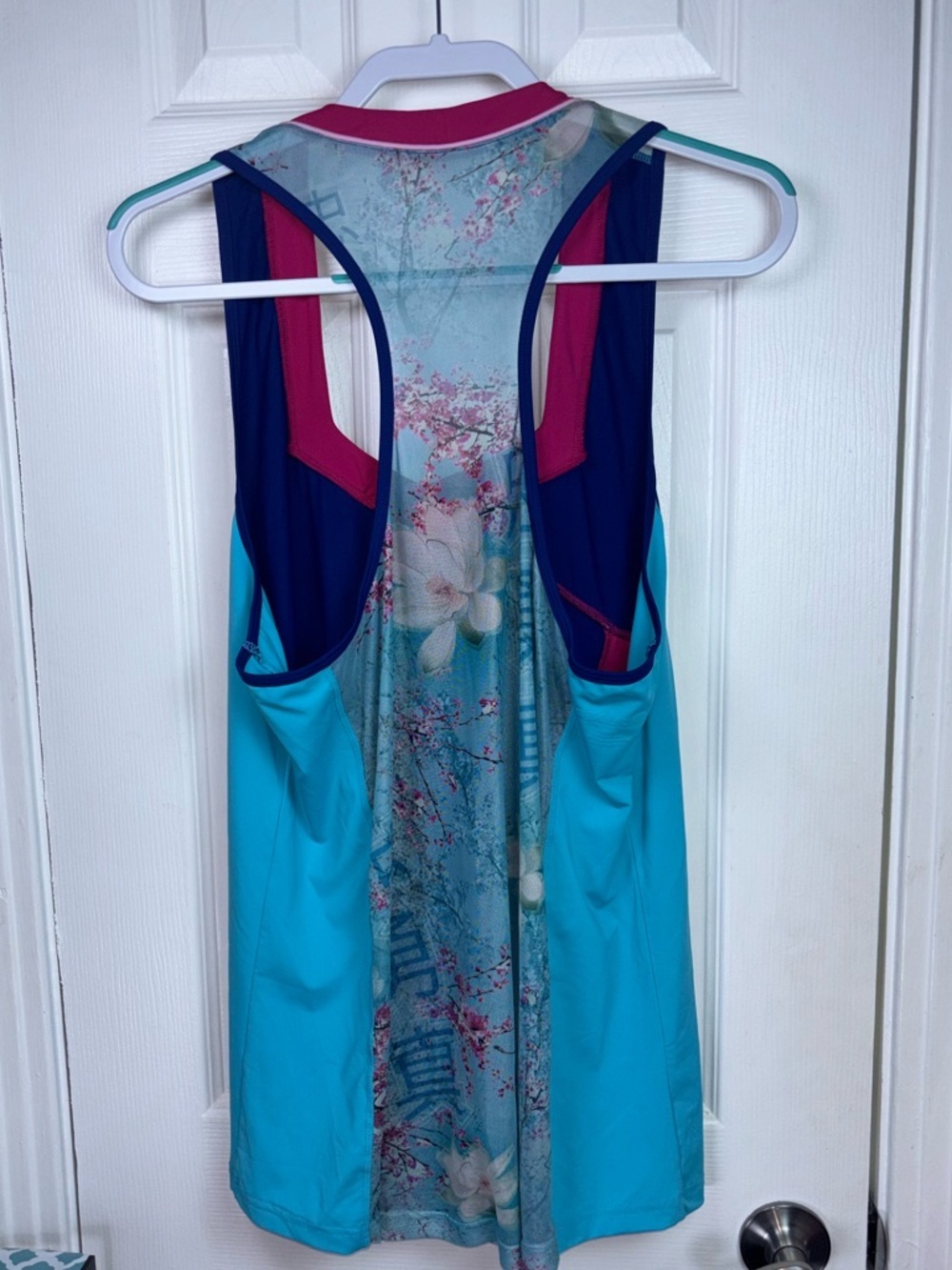 CROWNED ATHLETICS MULAN Tank Top in Navy, Teal & Pink XXL NWOT - Picture 10 of 14
